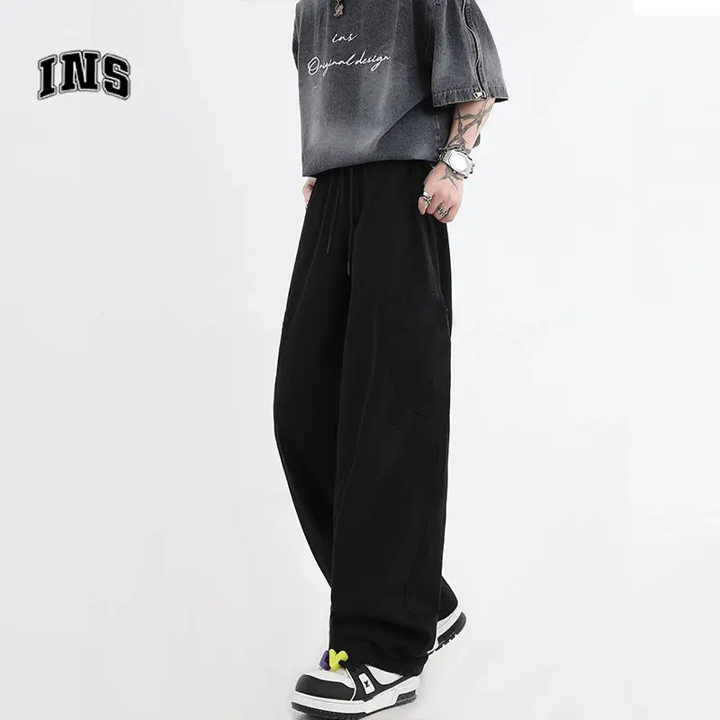 Celana cargo panjang celana cargo panjang pria oversize Celana panjang pria cargo pria Celana cargo pria panjang Celana pinggang karet pria Celana kargo pria Celana Kasual gaya cargo korean style Celana baggy nyaman celana cargo panjang 4