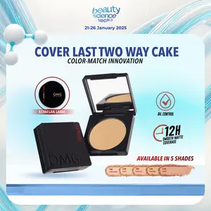 OMG Oh My Glam Coverlast Two Way Cake 12 g - Bedak Padat Kontrol Minyak Hingga 8 Jam