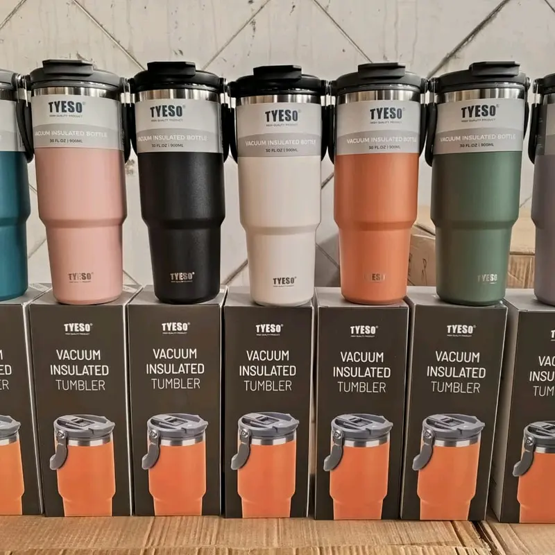 Tyeso Sedotan & Minum Langsung 2 in 1 - Tahan Panas & Dingin selama 12 Jam & 24 Jam - Vacuum 5