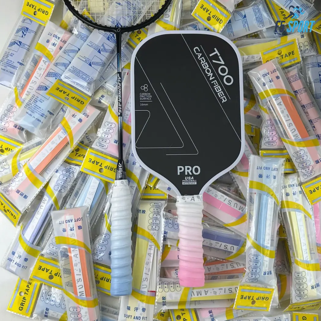Combo 5-10 quấn cán loang mầu Amusi, quấn cán cầu lông Pickleball êm tay mầu đẹp thấm mồ hôi
