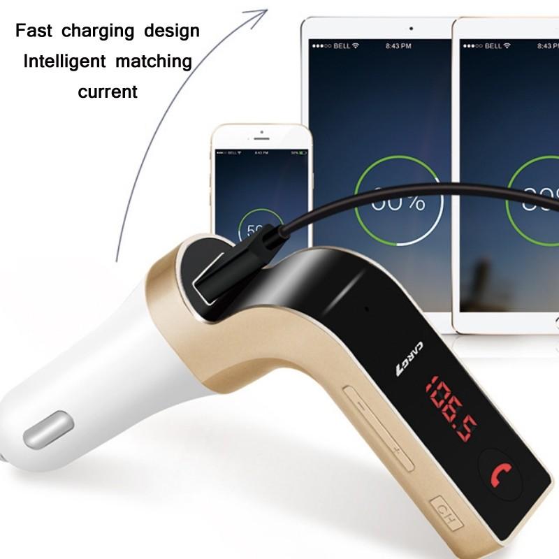 Product Introduction of 【SG Seller】Truslink CAR G7 Wireless Bluetooth AUX Car Kit Handsfree FM Transmitter Radio MP3 Player USB Charger 8
