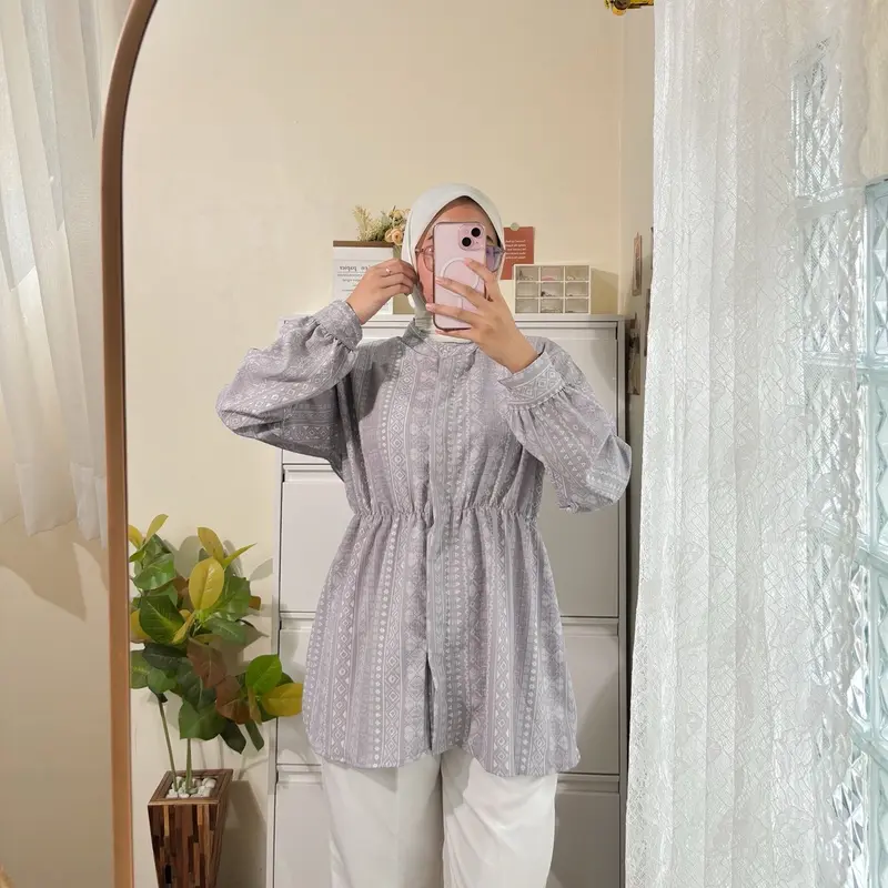 Bricia_label - VANYA BLOUSE / blouse motif / blouse floral / blouse karet perut 5