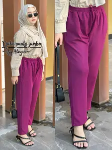 By Zayyenna -  Nala Pants Jumbo ( bb 50-120kg ) / Baggypants Japan Knitte / Baggypants Jumbo / Celana Pensil