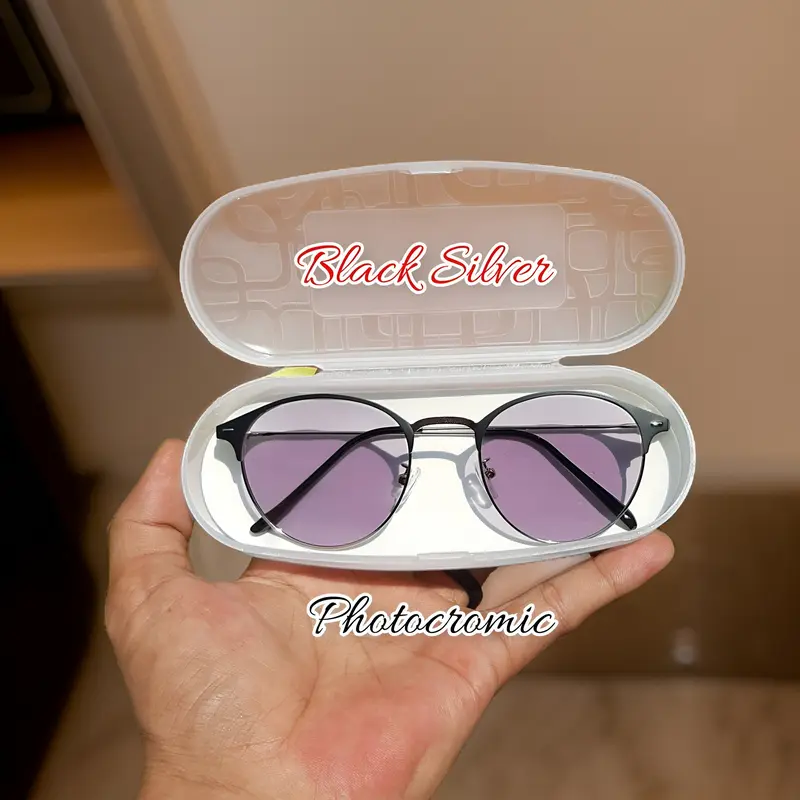Kacamata Lensa Photocromic Pria Terlaris Frame 1920 Vintage Eyewear Glasses 0