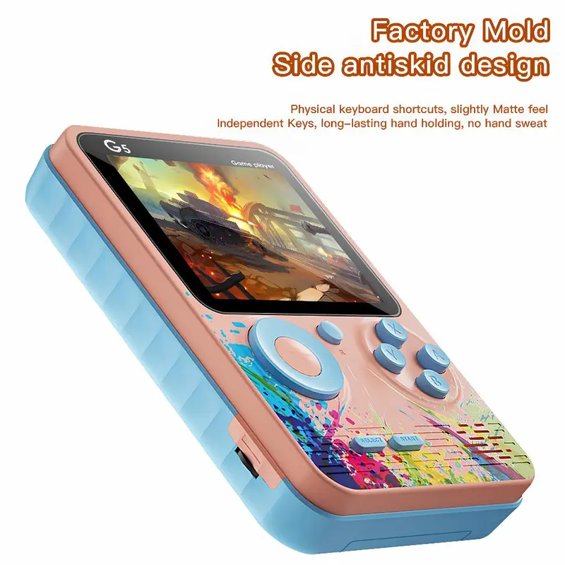 UPLU Gameboy Retro Mini Portable 500 in 1 Gamepad Console Machines Layar HD 3 Inch Connect TV 6