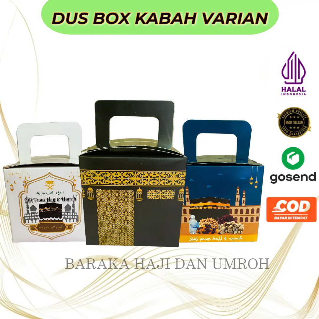 Dus Box Kabah Kosong 1pack - Box Kabah oleh oleh haji dan umroh