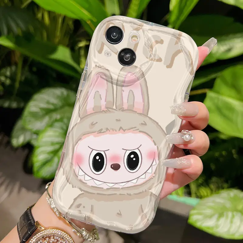 Casing Hp Untuk OPPO A16 A16s A54s Case Kasing HP Labubu lucu ganda Casing Kesing pelindung Silikon Cesing lunak baru Softcase 8