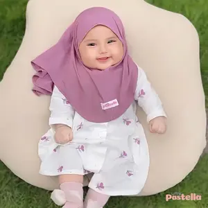 LittlePastella Nafeesha Dress Set Anak Bahan Katun untuk Usia 0-12 Bulan Model Dress Set Anak Bunda Perempuan Bayi Cewek Size Xs dan S
