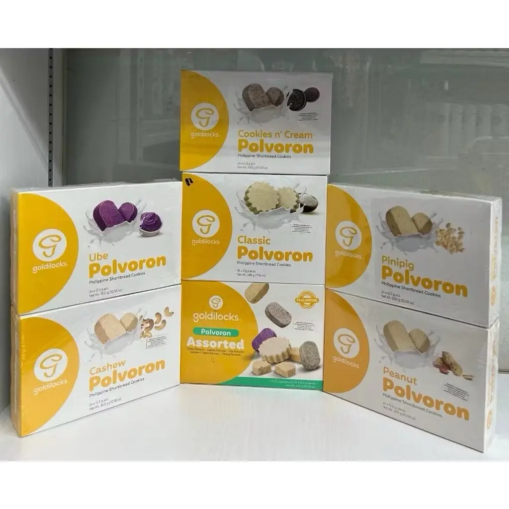 GOLDILOCKS Polvoron (Classic l Assorted l Ube l Cookies Cream l Pinipig l Cashew l Peanut) (300g) [SG]
