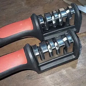 Alat pengasah pisau Asahan Pisau Dapur & Gunting 4 Step Knife Sharpener Alat Penajam Pisau Manual Praktis Pengasah 4in1 Slot Serbaguna