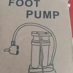 [HJS] Pompa Injak Portable Ban Angin Sepeda Motor Mobil Pipa Ganda kuat /Pompa Double High Pressure