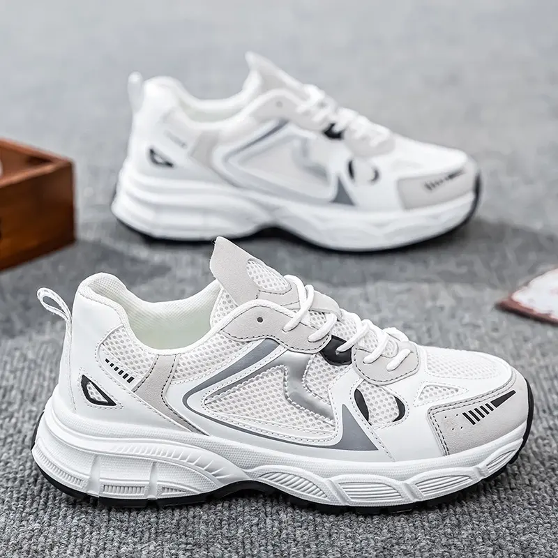 FED Sepatu Running Nakahara White Putih Kasual Pria Wanita Cowok Shoes Sneakers Terbaru Kekinian Casual 3