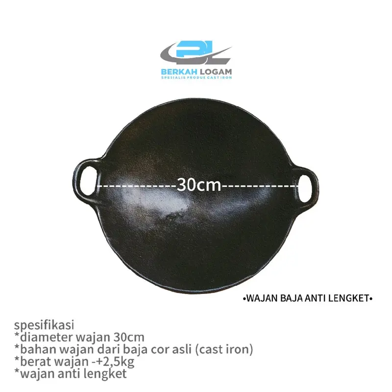 WAJAN TEBAL BAJA COR KUNO ANTI LENGKET 30CM 0