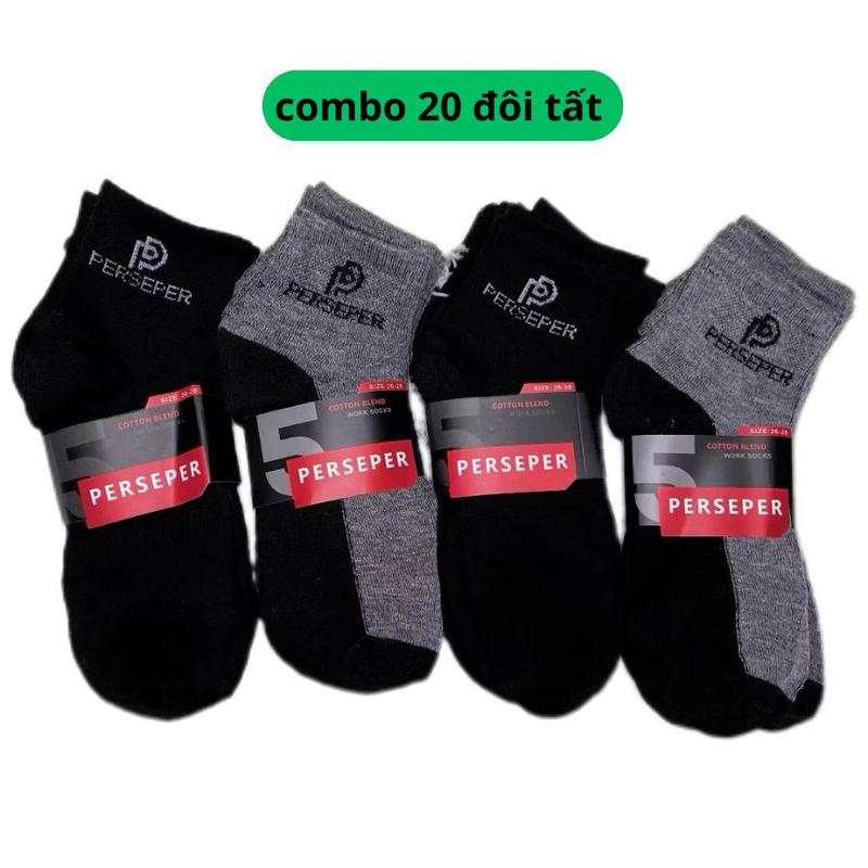 Combo 20 Đôi Tất Cổ Cao Phong Cách Thể Thao,Tất Lao Động,Vớ Cổ Cao SPORT thoáng…