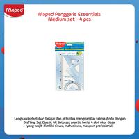 Gambar Maped Penggaris Essentials Medium set - 4 pcs dari Maped Store Kota Administrasi Jakarta Timur 1 Tokopedia