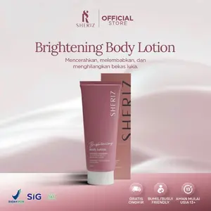SHERIZ BRIGHTENING BODY LOTION Melindungi  dari sinar UV,Mencerahkan memudarkan bekas luka