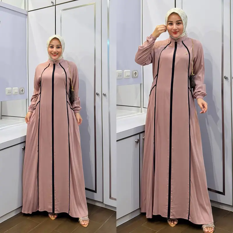Faradina Exclusive Model Gamis Terbaru 2024 Premium Sonia Dress 7
