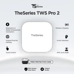 TheSeries Pro 2 ANC Wireless Earphone Bluetooth with Charging Case Pop Up Animation