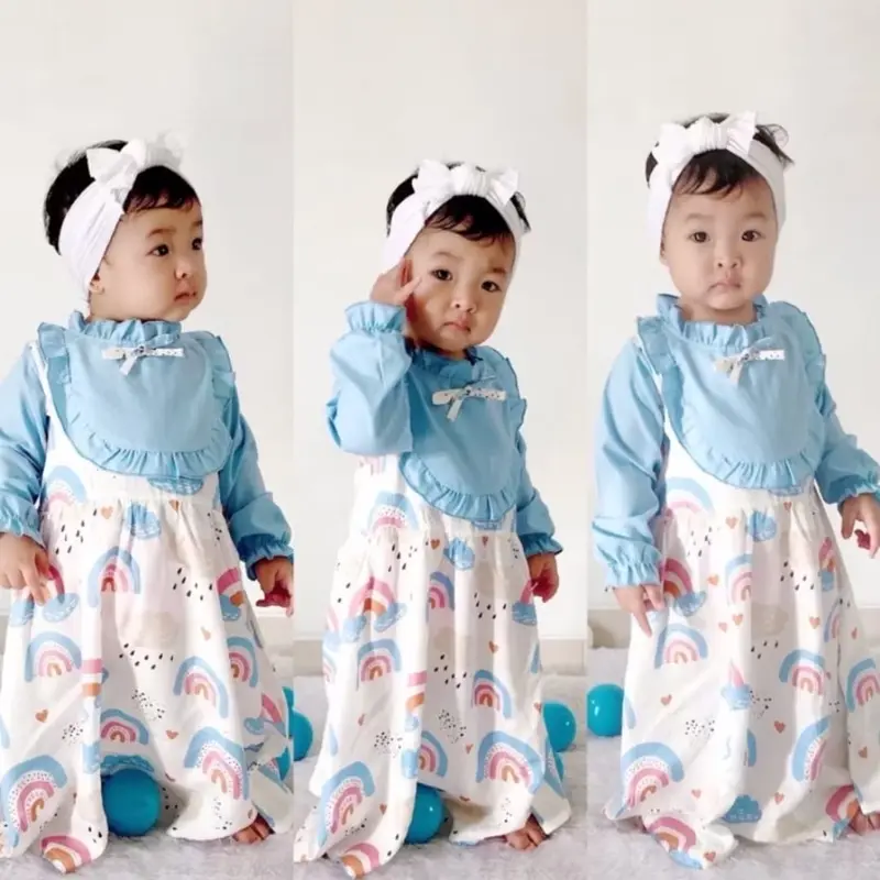 Gamis Bayi Korean Style “Sunja” 0-12Bln by Little Koda 2