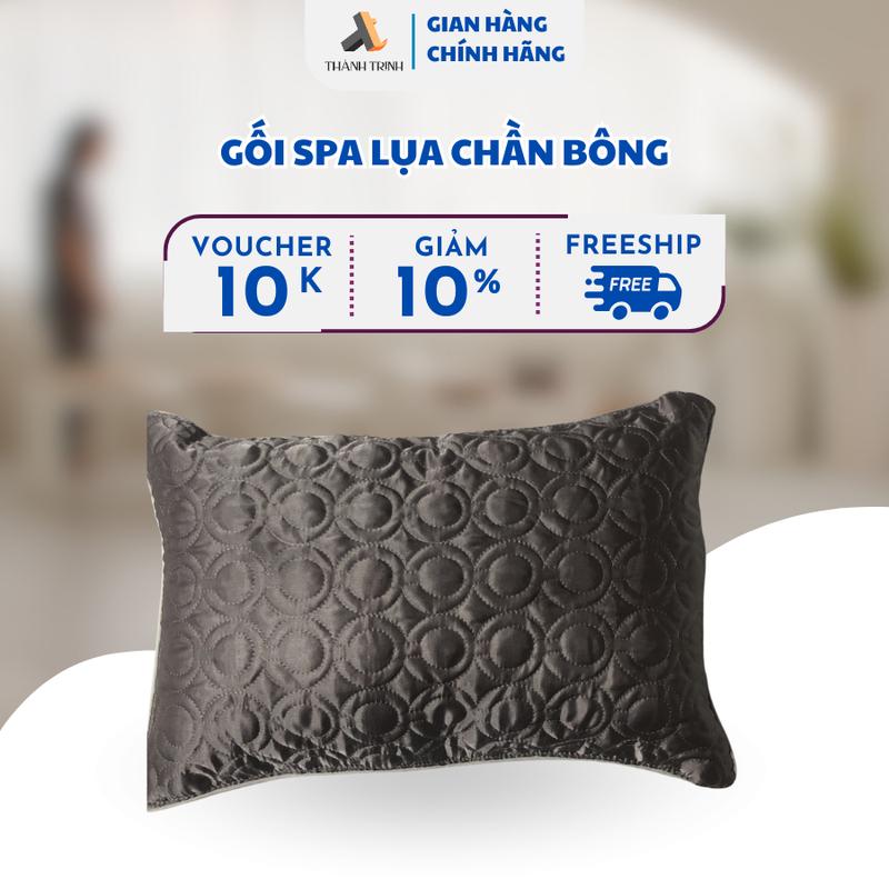 Gối Trần Lụa Nằm Spa, Thẩm Mỹ Ruột Bông Trắng Êm Ái, Lâu Xẹp Thành Trinh