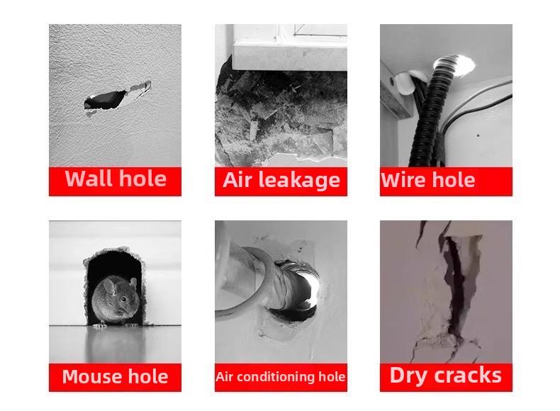 Product Introduction of Air conditioner hole sealing putty for waterproofing, household filler for water pipes, toilets, rodent prevention, leak sealing, fireproof clay for wall hole repair 7