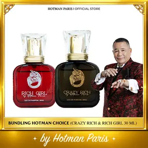 PROMO BUNDLING Parfume Crazy Rich & Rich Girl by Hotman Paris Traveling Size 30Ml Hitam Lasting