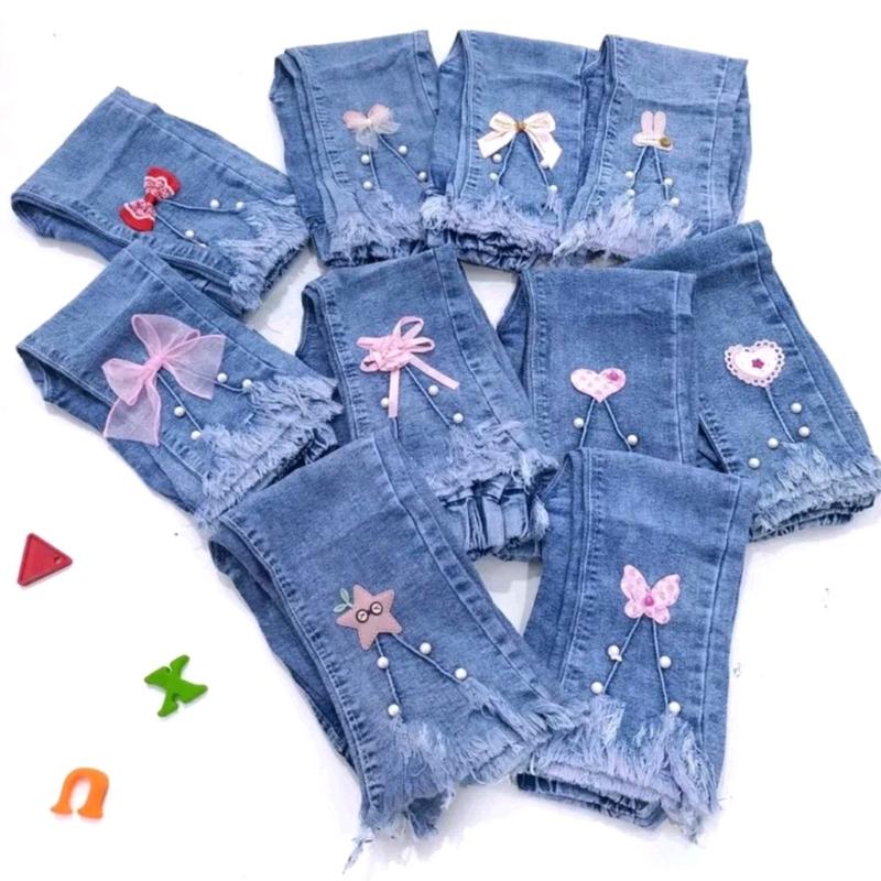 Dapat 2 Celana jeans lmport Anak Anak Untuk Umur 6-10 Dengan Motif Yang Cantik 7