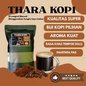 1 KG Bubuk Kopi Hitam Robusta - Bubuk Kopi Premium, Aroma Kuat, Pahitnya Pas & Nikmat, Kemasan Mewah Rapi Aman! Khas Bondowoso