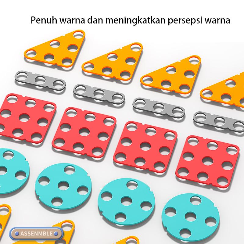 Product Introduction of 230PCS Mainan Dinosaurs Tool Box Set Anak 3D Mainan Edukasi Anak 4 Tahun DIY Merakit Kotak Alat 21