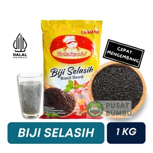 Biji Selasih 1 kg Yutakachi / Basil Seeds / Bahan Es Buah Es Kuwut / Pusat Bumbu
