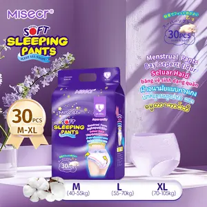 Gratis Ongkir Misecr Celana  pembalut Tidur Wanita Anti Bocor 30 Pcs Paket Hemat! Ukuran M/L/XL Nyaman Tidur Sepanjang Malam