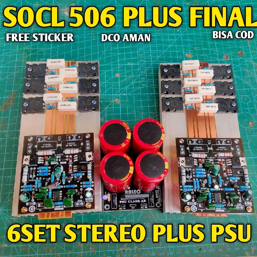 SOCL 506 PAKET KOMPLIT STEREO TINGGAL TRAVO 3 SET PSU 4