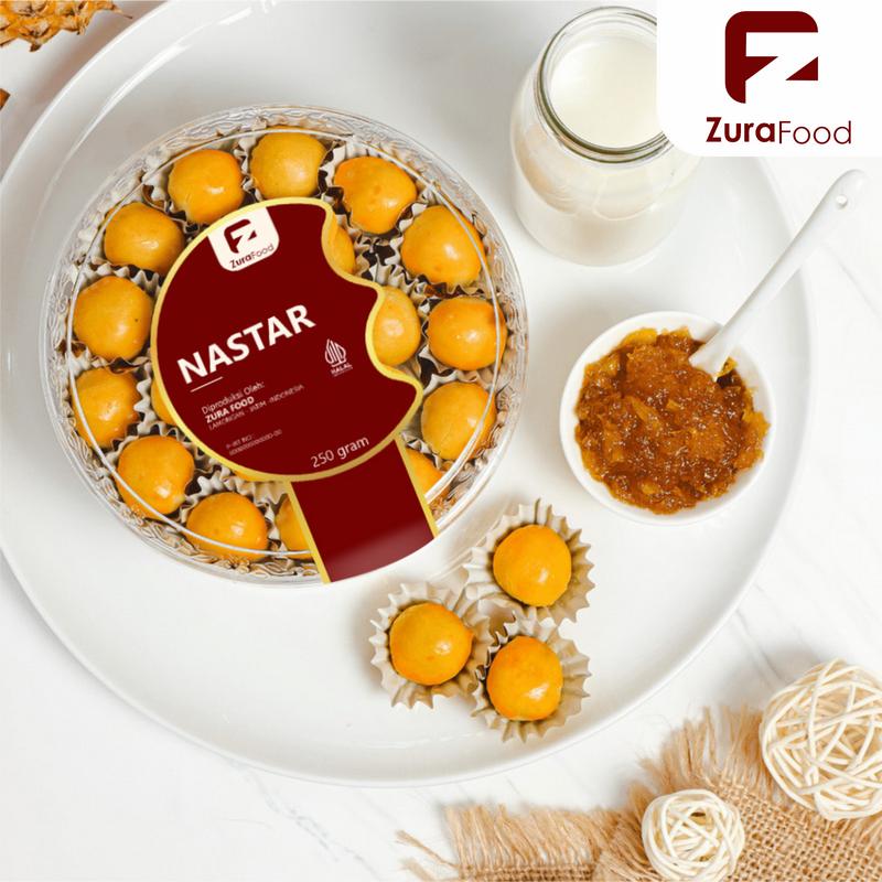 Zura Food Kue Kering Cookies Nastar 250 gram Homemade Premium | Kue Lebaran | Hampers Nanas Toples 0