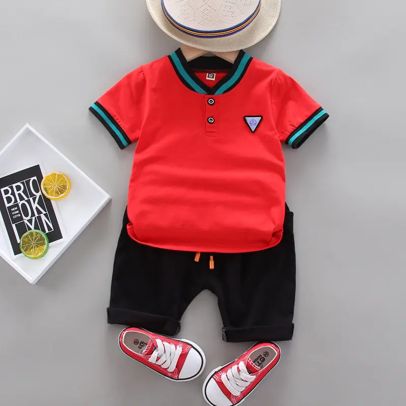 Children clothes sets for boys cotton Top+shorts 2Pcs Children clothing Casual  baby  characters Comfortable Breathable