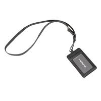 Gambar Hefand - Lanyard ID Card Daka Name Tag Kalung Pria Wanita Kulit Praktis Premium - Black dari Hefand Kab. Bandung 5 Tokopedia