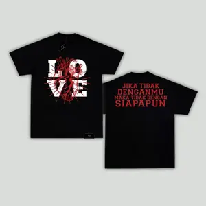 T-shirt JANTUNG LOVE TROUBLE YOUNG Combed 22s kaos keren