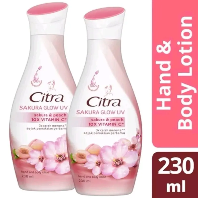 citra hand body lotion 210ml/60ml 2