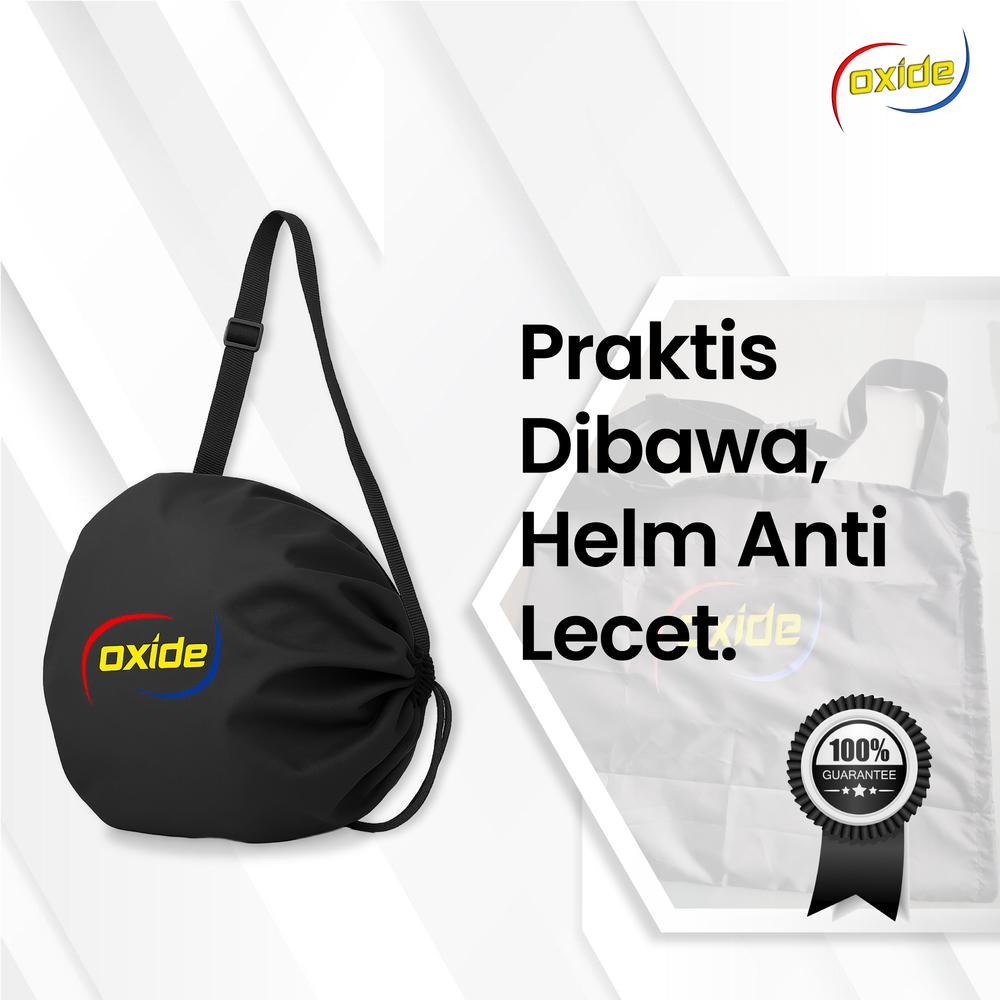 Oxide Sarung Tas Helm Anti Air / Cover Helm Universal - Htam