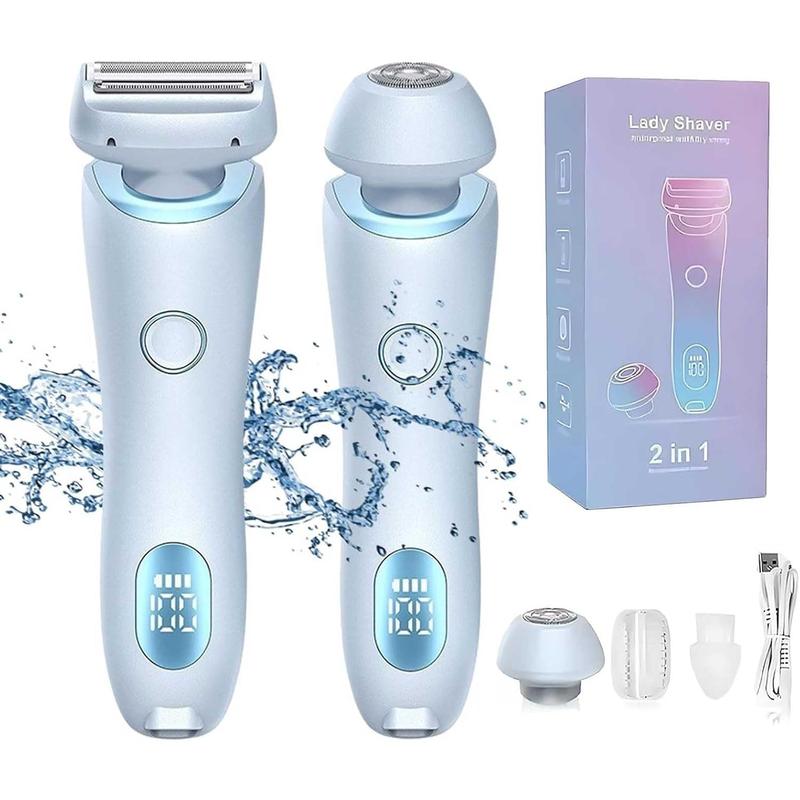 Dao cạo Velvix Smoothshave, Velvix, Máy cạo Velvix, Dao cạo hai đầu 2 trong 1 dành cho nữ, Chống nước Ipx7, dùng được khi khô và ướt, kèm đầu thay thế.