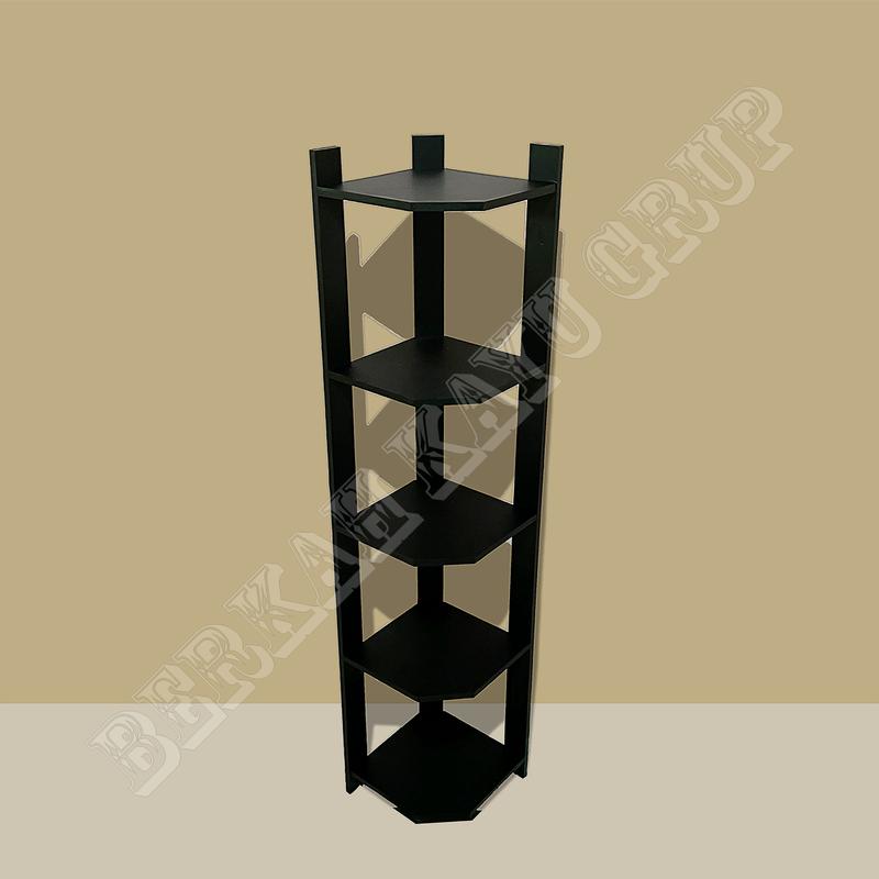 Rak Bunga Sudut 5 susun/Rak bunga pojok lantai/Rak bunga kayu Tinggi 120 cm 4