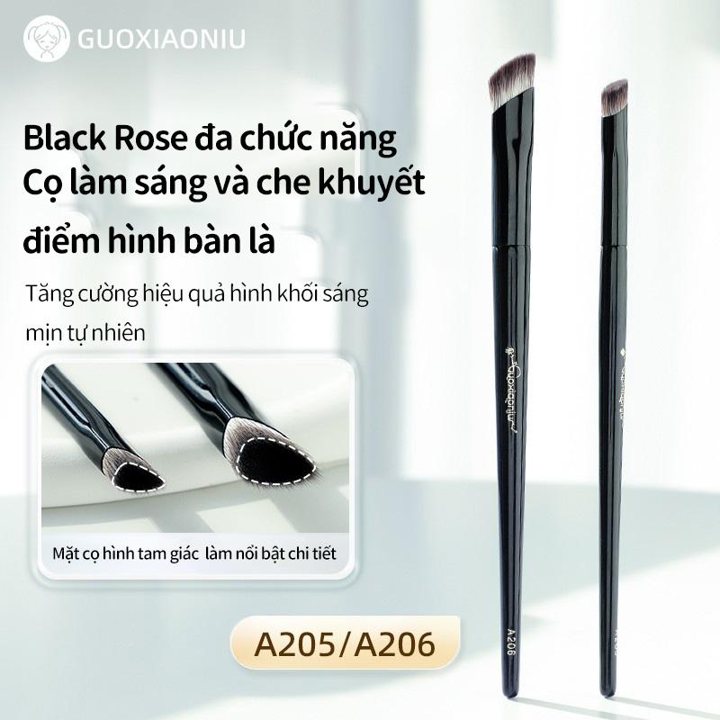 Cọ Che Khuyết Điểm GUOXIAONIU Guo Xiaoniu, Lông Bàn Chải Sắt Nhỏ Màu Đen, Hiệu Ứng Làm Sáng, Thích Hợp Cho Khuôn Mặt Và Nền Trung Bình, Cọ Rãnh Xé, Có Thể Được Sử Dụng Làm Phấn Bắt Sáng