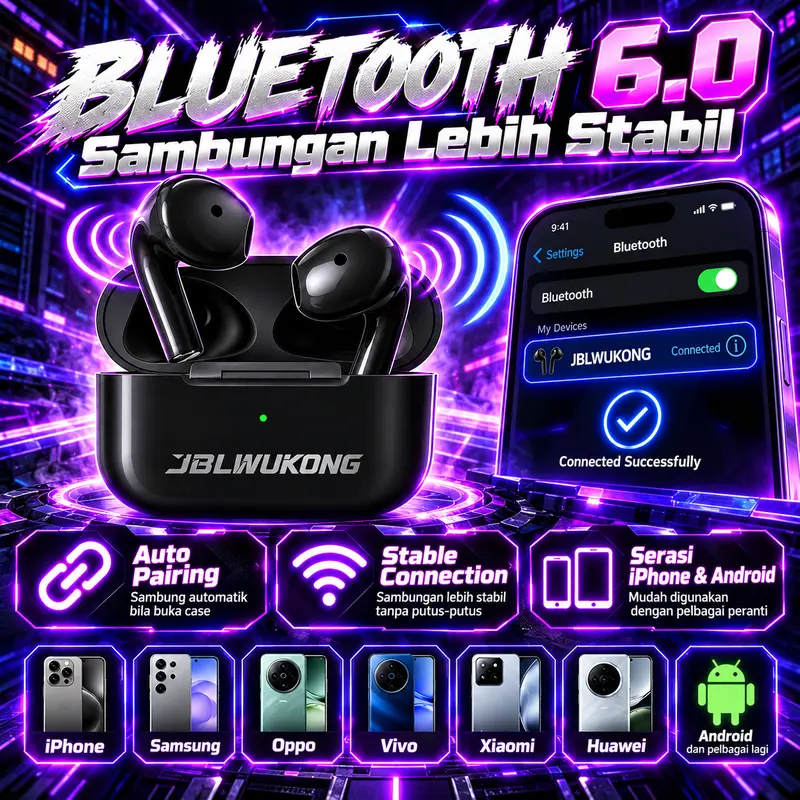 JBL WUKONG PHANTOM Air Pro 4 TWS Gaming Earbuds Set Bluetooth 6.0 Low ...