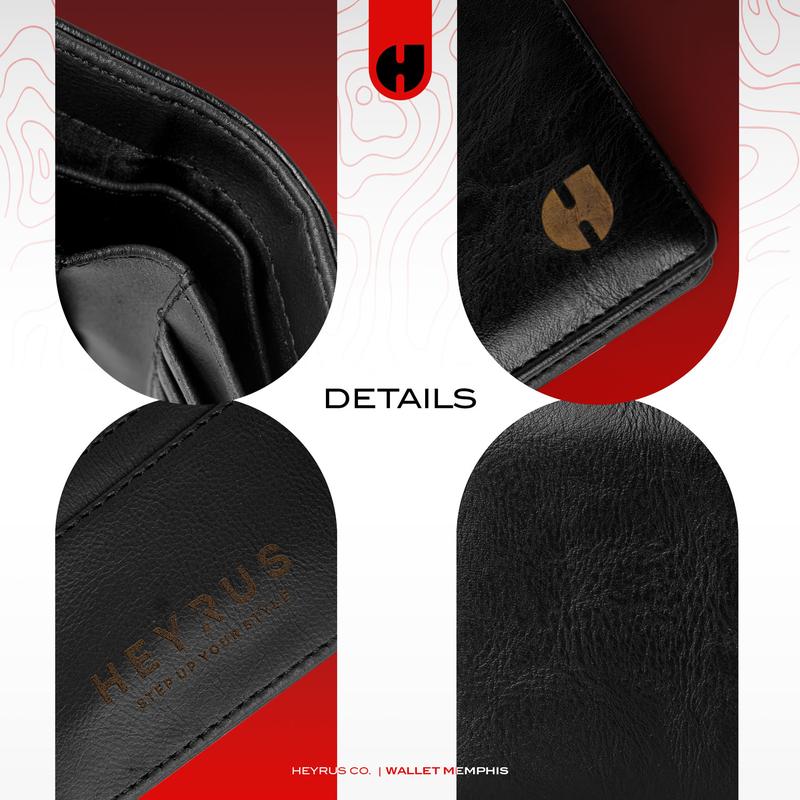 HEYRUS CO I Wallet Memphis Dompet Lipat Pria Uang Kartu 8