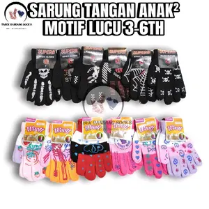 GROSIR (6&12 PASANG) SARUNG TANGAN ANAK MOTIF LUCU IMPORT 3-6TH/sarung tangan anak woll/sarung tangan anak motif Cewek