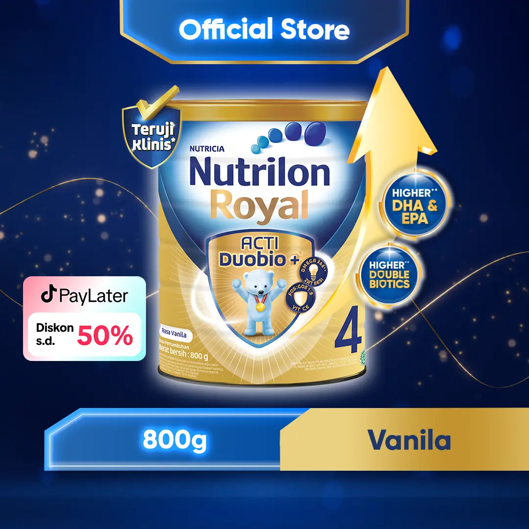 800GR Nutrilon Royal 4 Vanilla | Susu Pertumbuhan 3-6 Thn