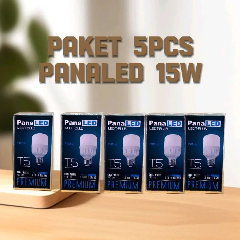 Paket 5 pcs Lampu panaled 5W 10W 15W 20W 30W 40W 50W cahaya putih 2