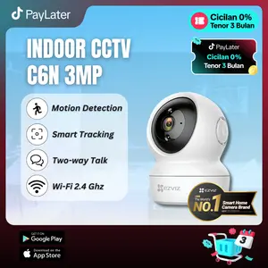 EZVIZ CCTV C6N 3MP CCTV INDOOR SMART NIGHT VISION (H6C UPGRADED) Kamera Wifi 2.4 Ghz - cctv ezviz pantau lewat hp - Bebas Ongkir Rp0