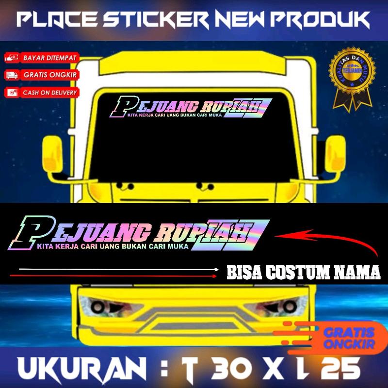 Logo Cod Rupiah New Cod Cutting Stiker Hologram Pejuang Rupiah Stiker Kaca Depan Truk ...
