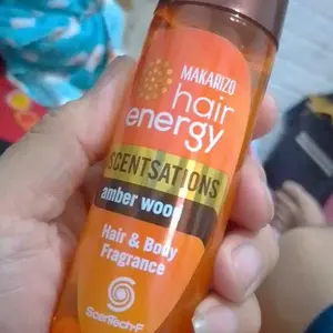 Makarizo Hair Energy Scentsations Hair Fragrance Amber Wood 100 mL Parfum Rambut / Perfume Wangi
