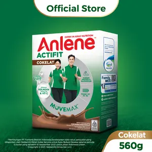 Anlene Actifit 3X Susu Bubuk Dewasa Cokelat 560g - Susu Dewasa Untuk Tulang, Sendi & Otot / Adult Milk Chocolate / Dairy Milk